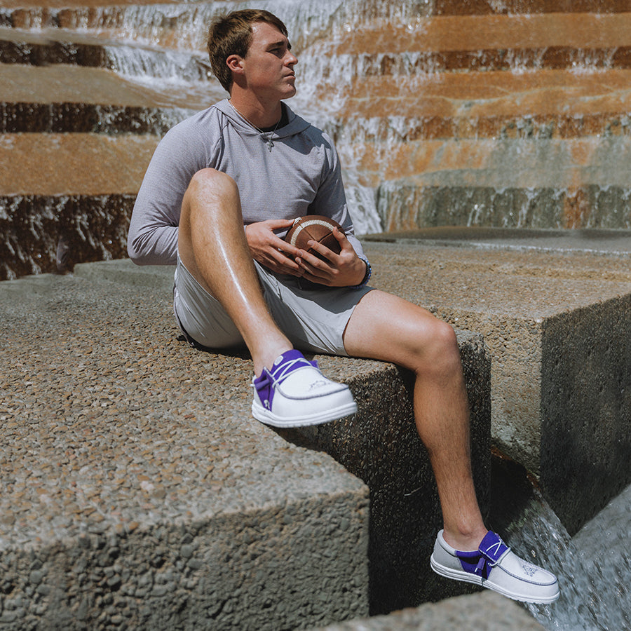 Men-s Wally Tri TCU - TCU Purple/White - Image 3