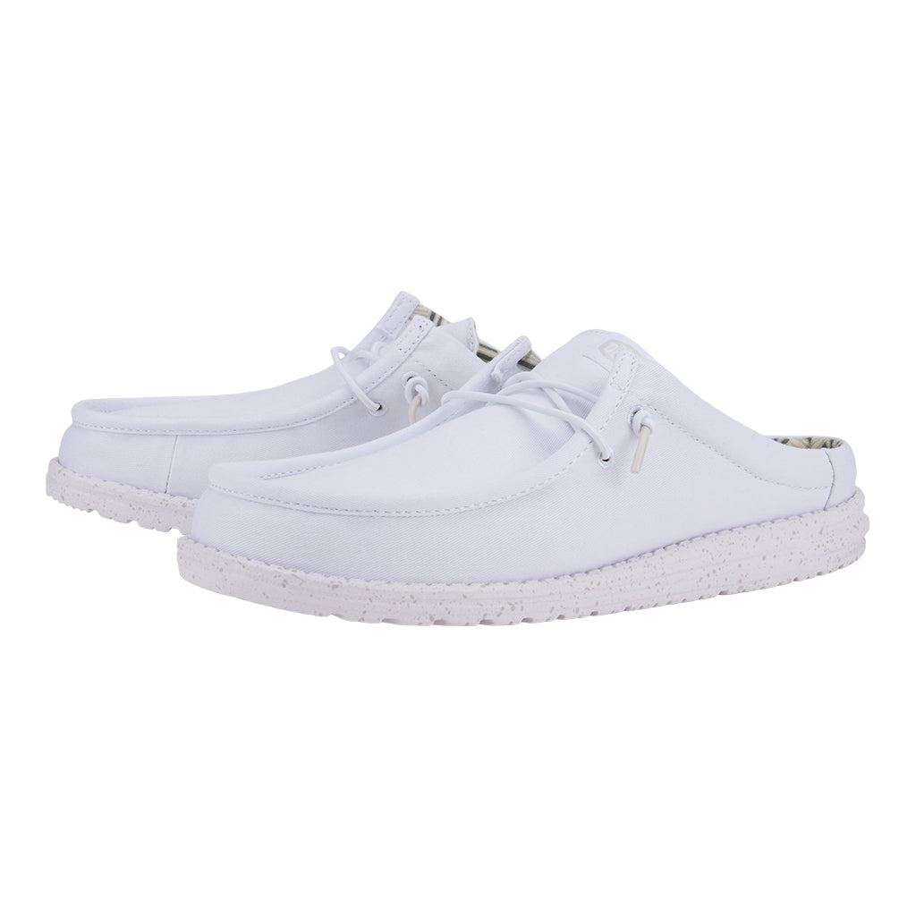 Wally Slip Stretch Canvas - White/White - Image 3