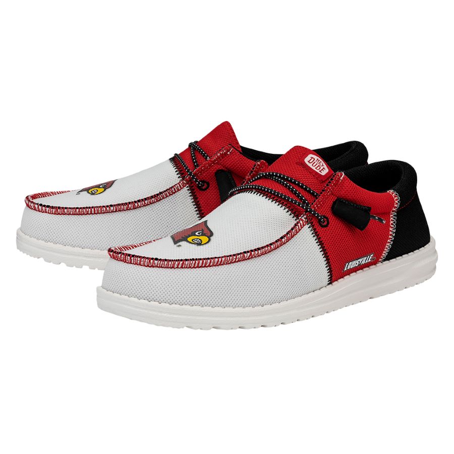 Men-s Wally Tri Louisville Cardinals - Louisville Red/Black - Image 3