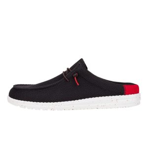 Wally Slip Varsity ÿ Black/Red