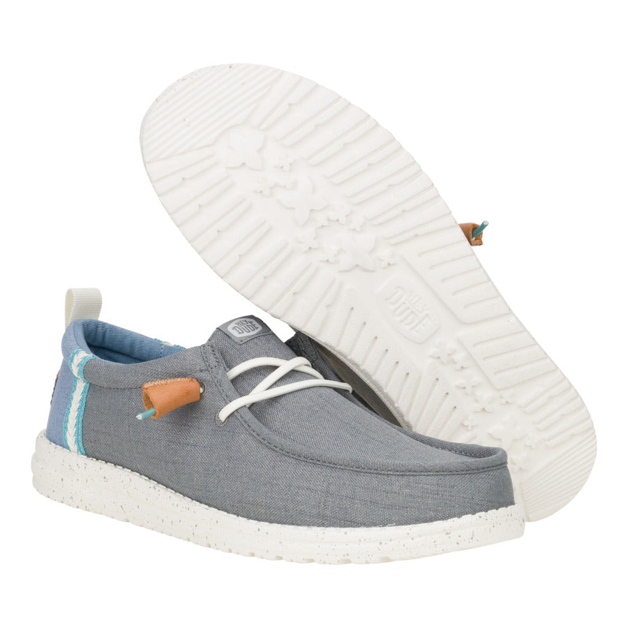 Wally Craft Linen - Monument Grey/Faded Denim - Image 3