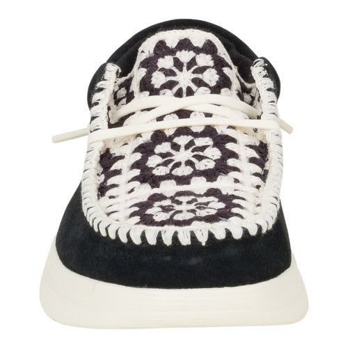 Wendy Comf Suede Crochet ÿ Black/Multi - Image 5