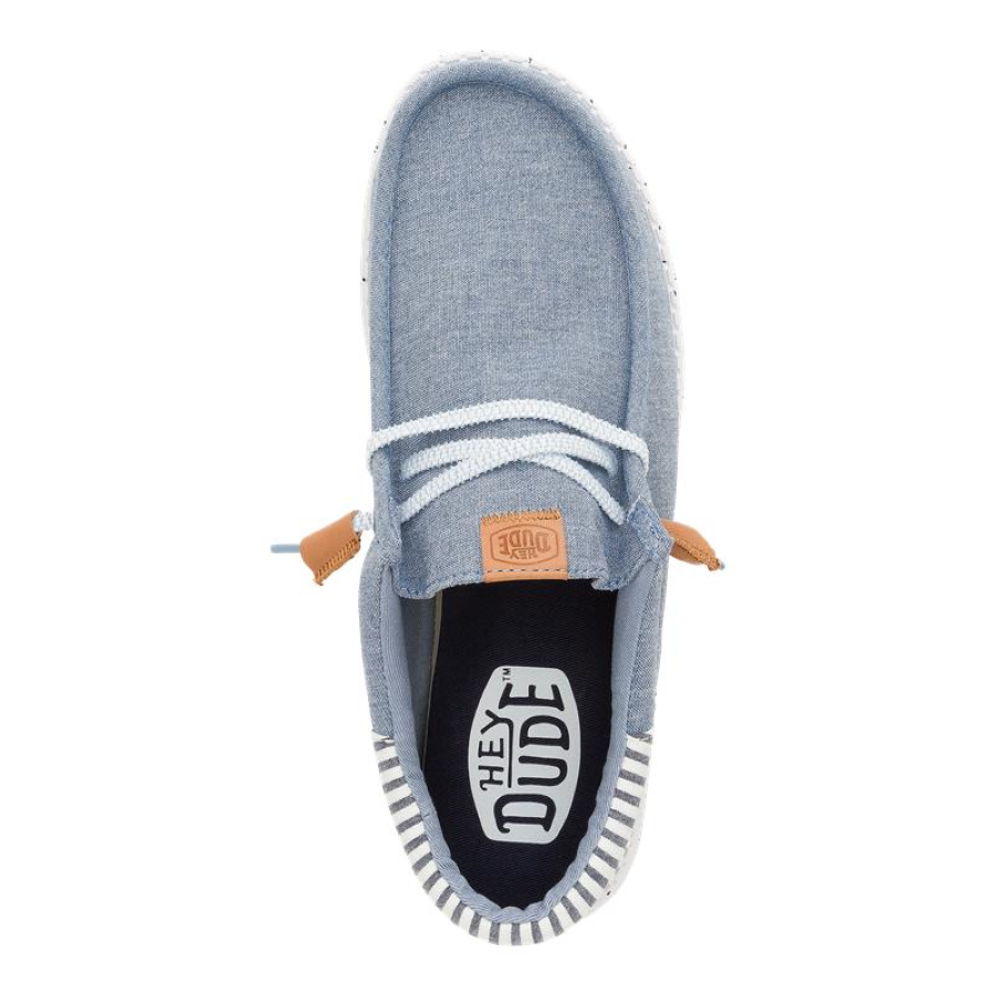 Wally Funk Seersucker ÿ Faded Denim/Navy Blazer - Image 6