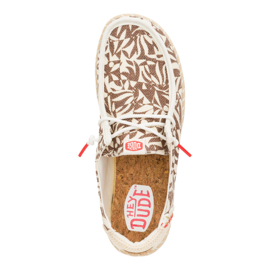 Wendy Espadrille Retro Palm ÿ Downtown Brown/Egret - Image 6