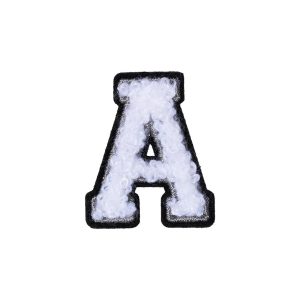 Letter A Patch ÿ A Black/White