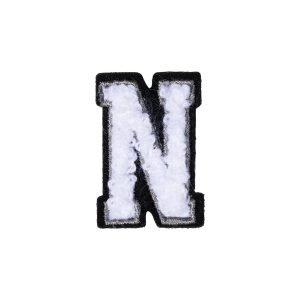 Letter N Patch ÿ N Black/White