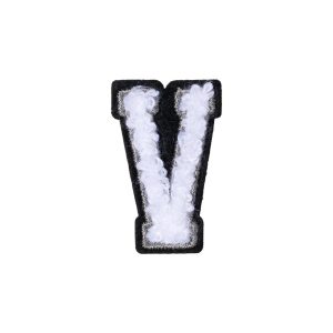 Letter V Patch ÿ V Black/White