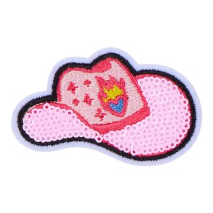 Pink Cowboy Hat Patch ÿ Cowboy Hat Pink/Multi