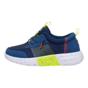 Sirocco Play Youth Sport Stripe ÿ Navy/Lime