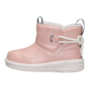 Camden Bow Boot Toddler Cozy ÿ Sparkle Pink