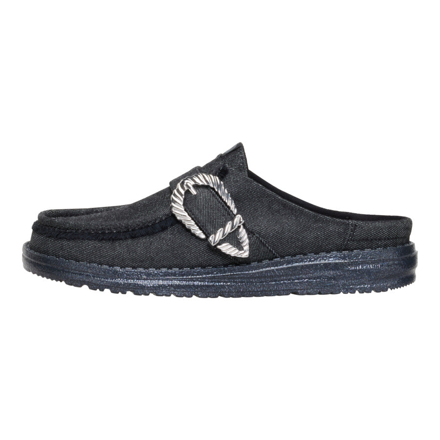 Wendy Slip Buckle Denim ÿ Black/Black
