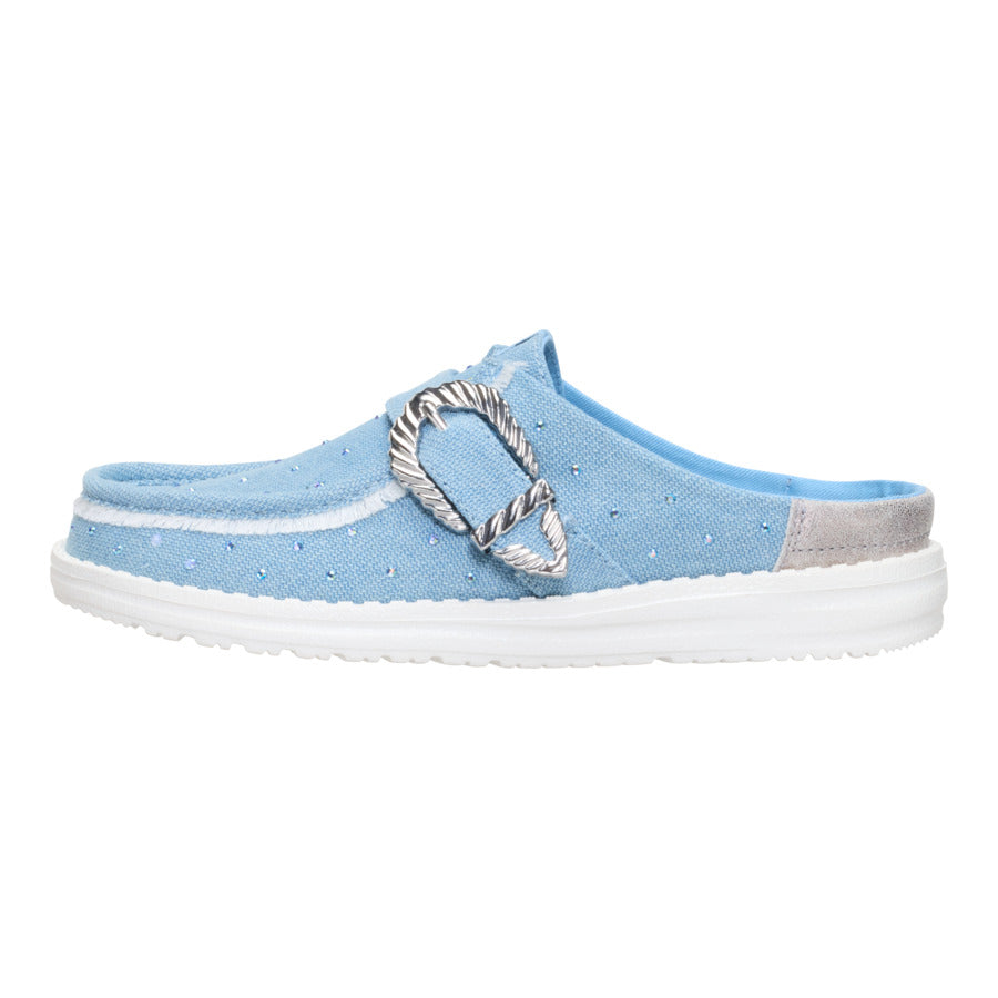 Wendy Slip Buckle Denim ÿ Blue/Multi