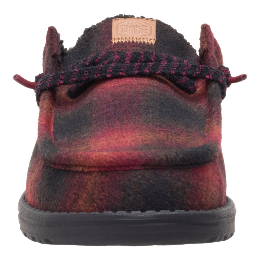 Wally Slip Cozy Plaid - Red Plaid/Black - Image 4