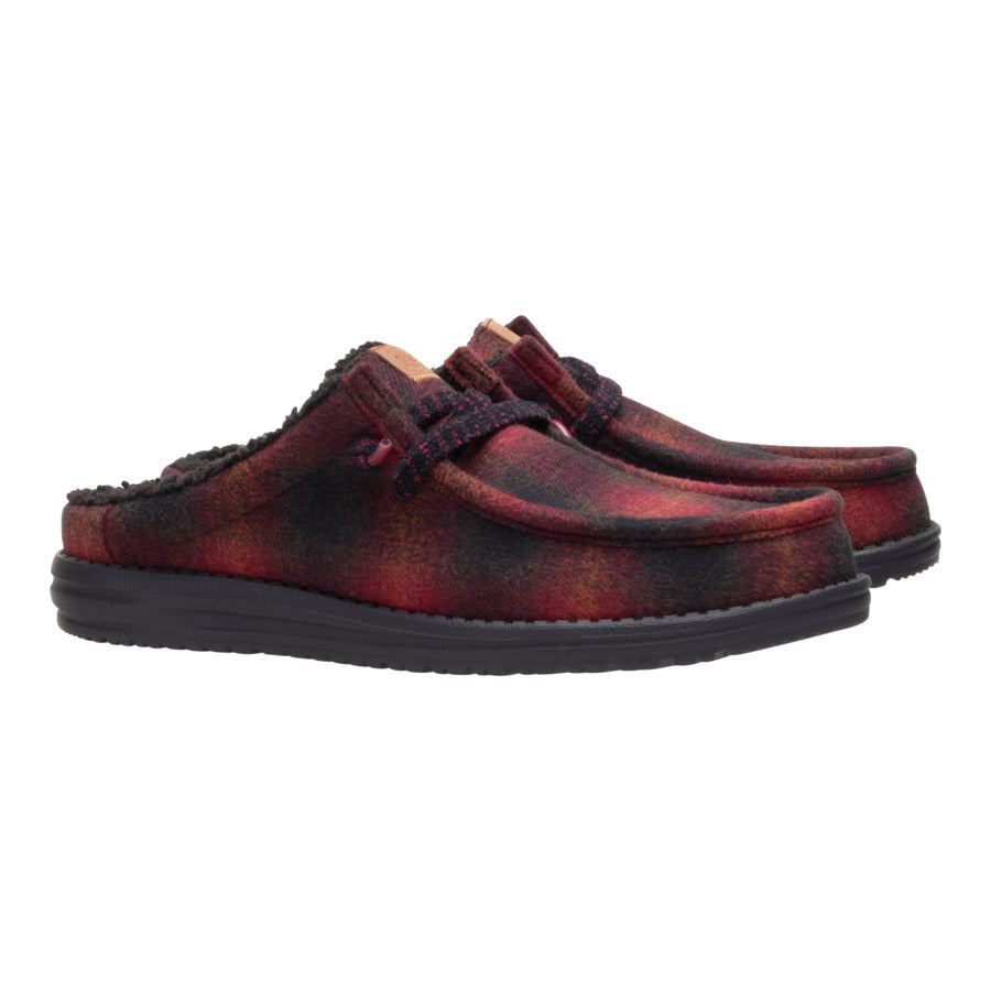 Wally Slip Cozy Plaid - Red Plaid/Black - Image 2
