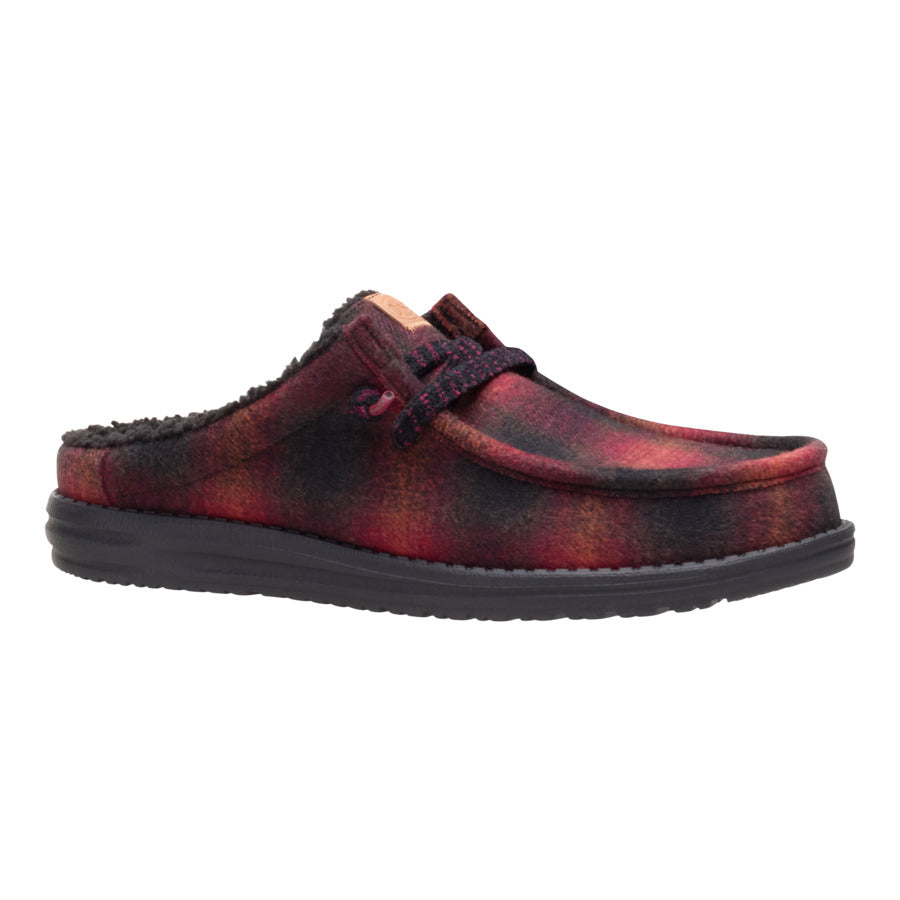 Wally Slip Cozy Plaid - Red Plaid/Black - Image 7