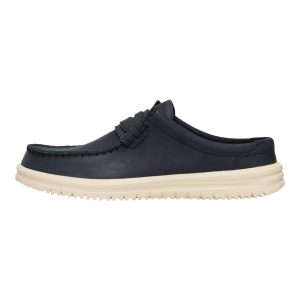 Wally Nxt Mule Leather ÿ Black/Wood Ash