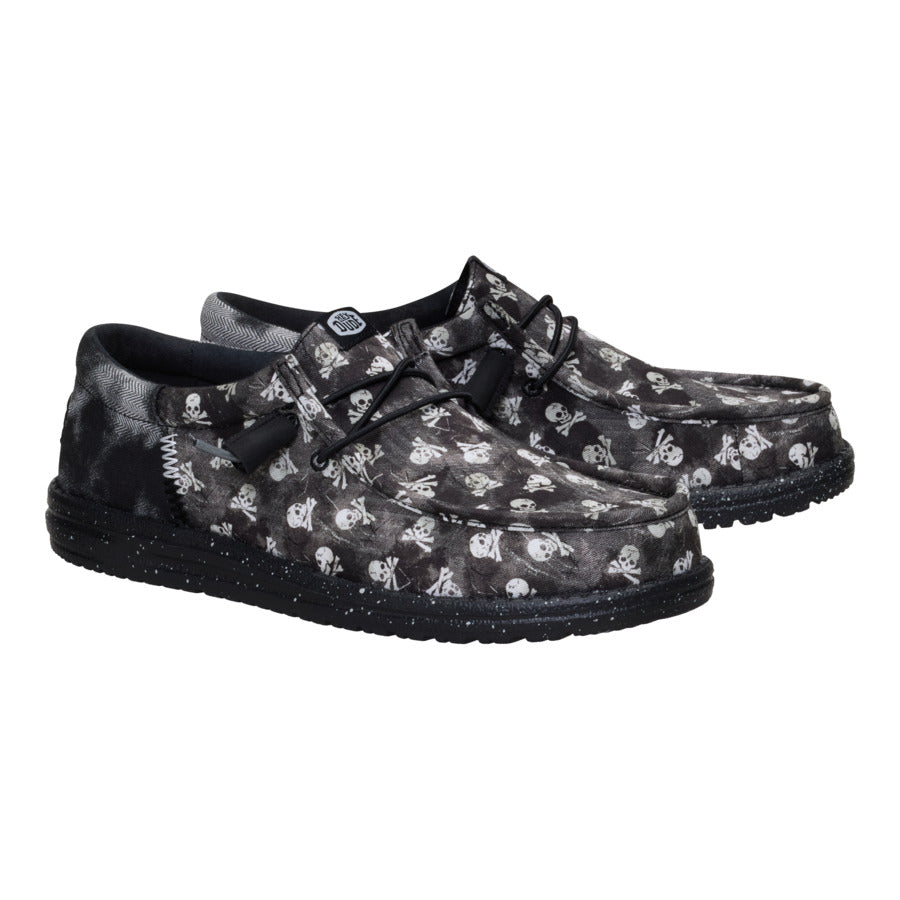 Wally Funk Skull Print - Black/Black Oyster - Image 2