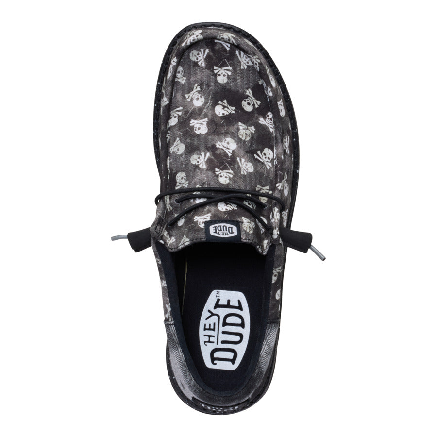 Wally Funk Skull Print - Black/Black Oyster - Image 6