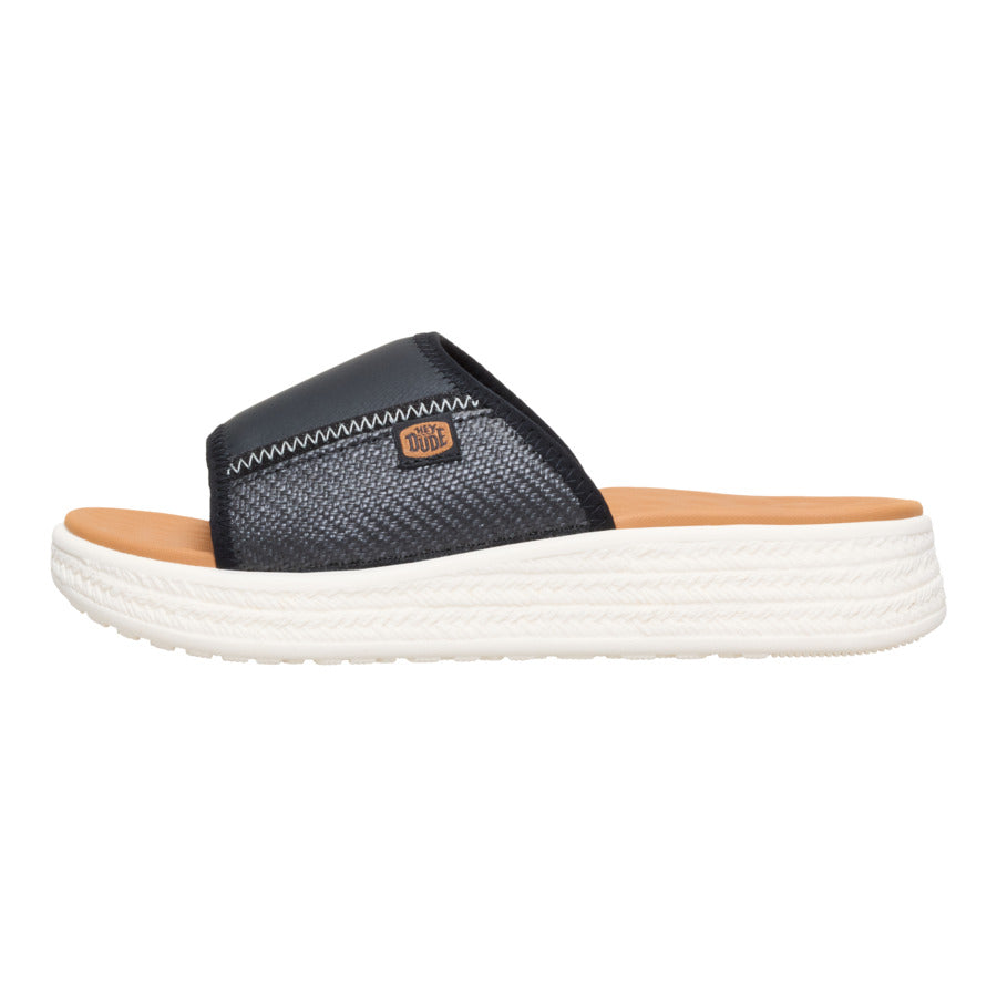 Tide Espadrille Slide ÿ Black/Egret