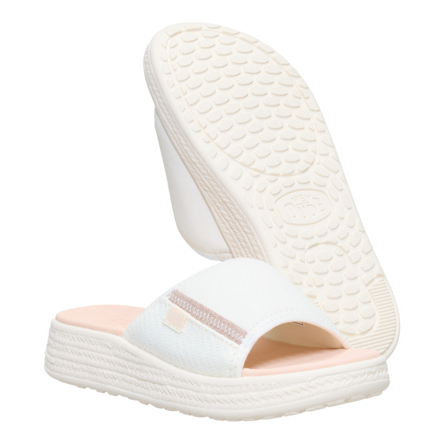 Tide Espadrille Slide ÿ Off White/Tan - Image 3
