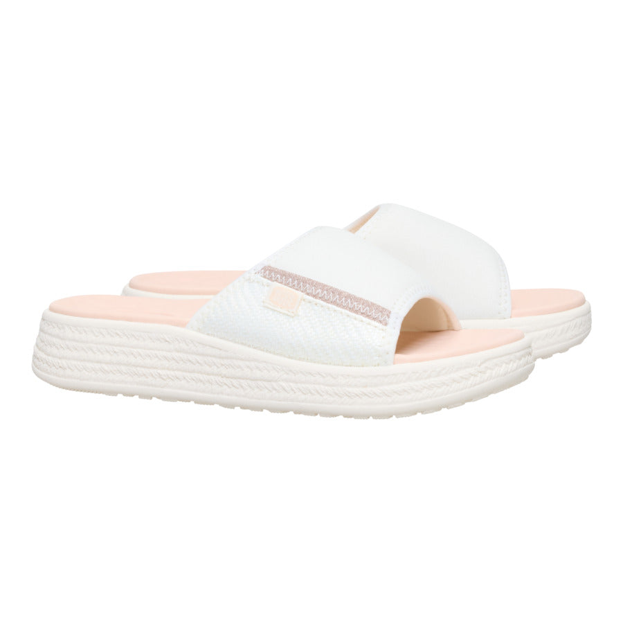 Tide Espadrille Slide ÿ Off White/Tan - Image 2