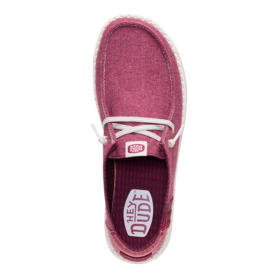 Wendy Break Brushed Linen ÿ Burgundy - Image 6