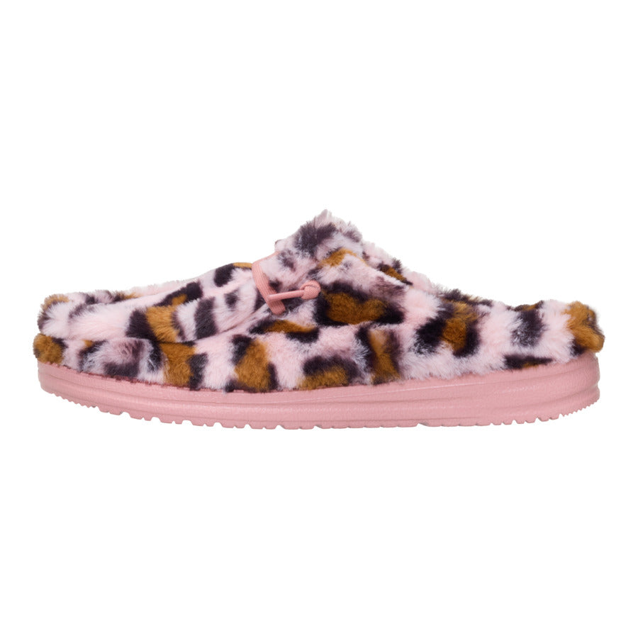 Wendy Slipper Leo Fur ÿ Pink/Multi