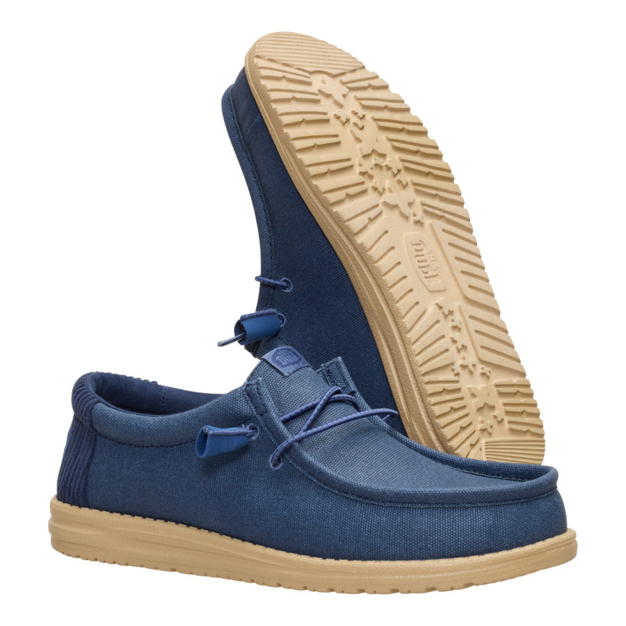 Wally Waxed Casual - Navy - Image 3