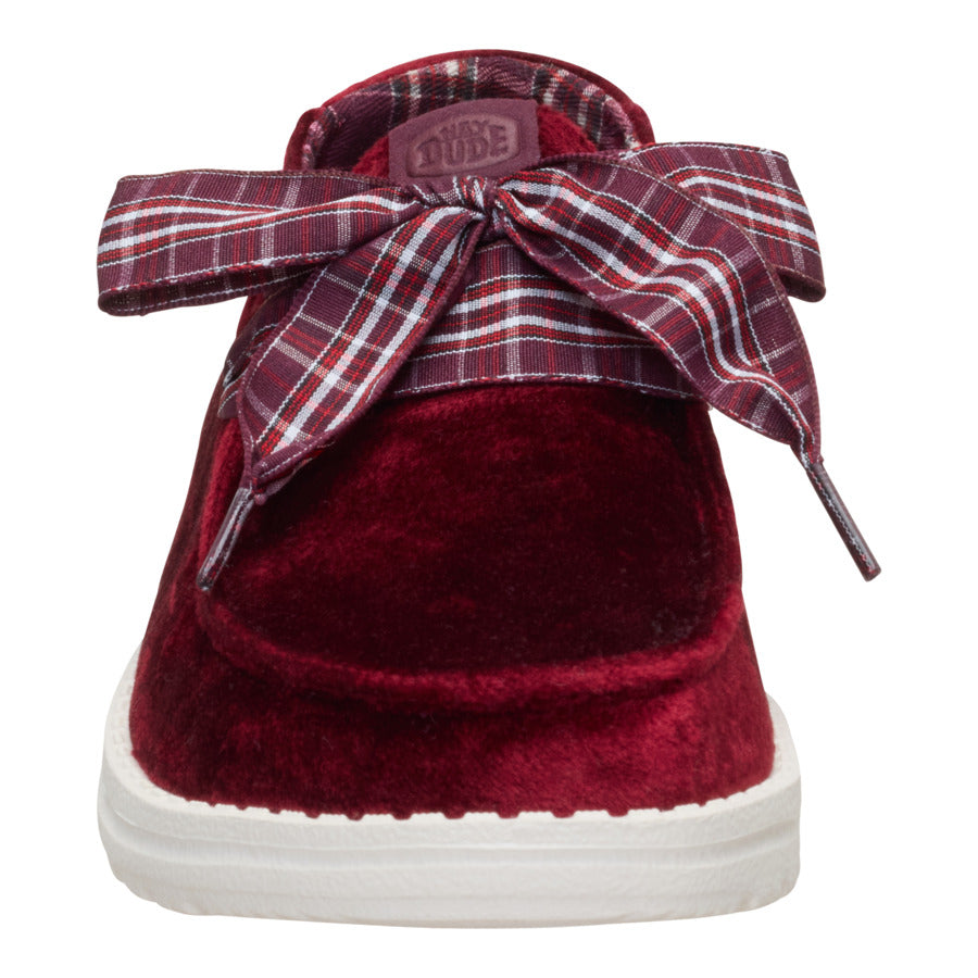 Wendy Holiday Bow ÿ Burgundy - Image 4
