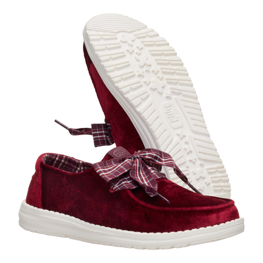 Wendy Holiday Bow ÿ Burgundy - Image 3